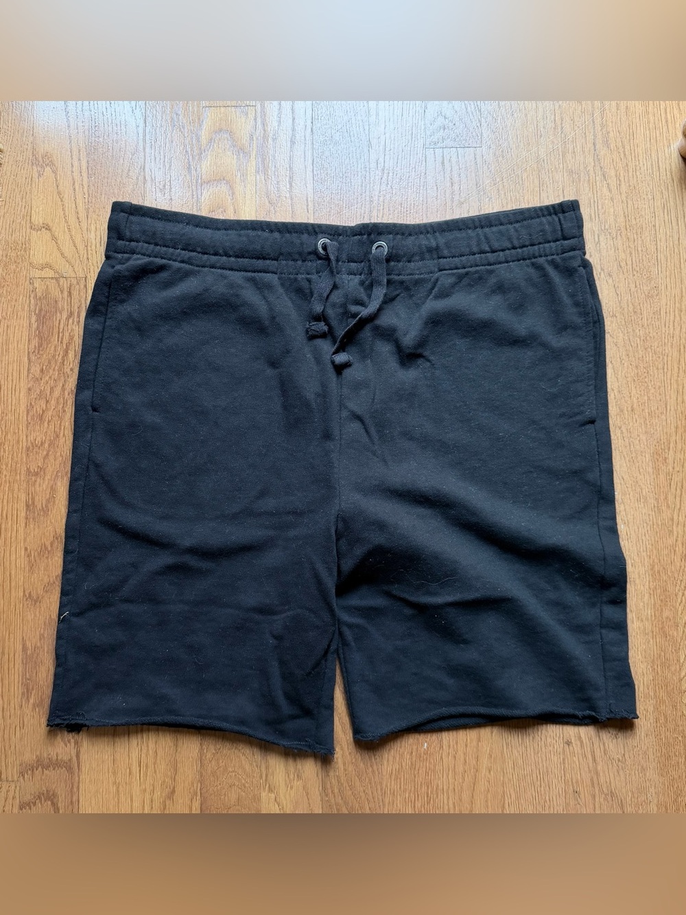 Aeropostale Black Cotton Drawstring Athletic Shorts